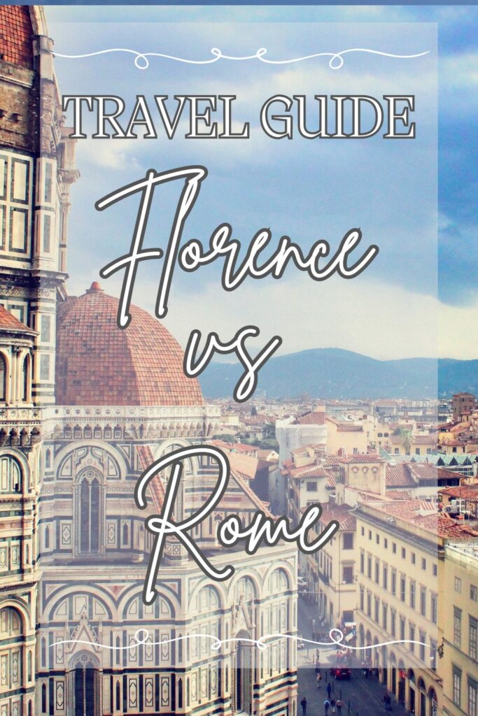 Florence vs Rome pin