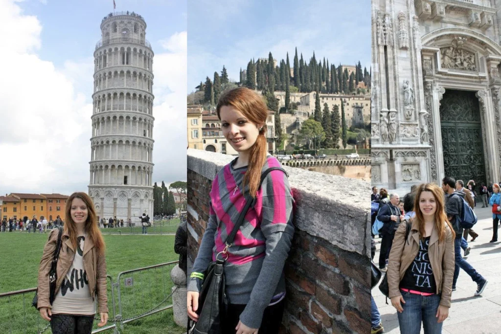 day trip photos from Pisa, Verona, and Milan from Florence