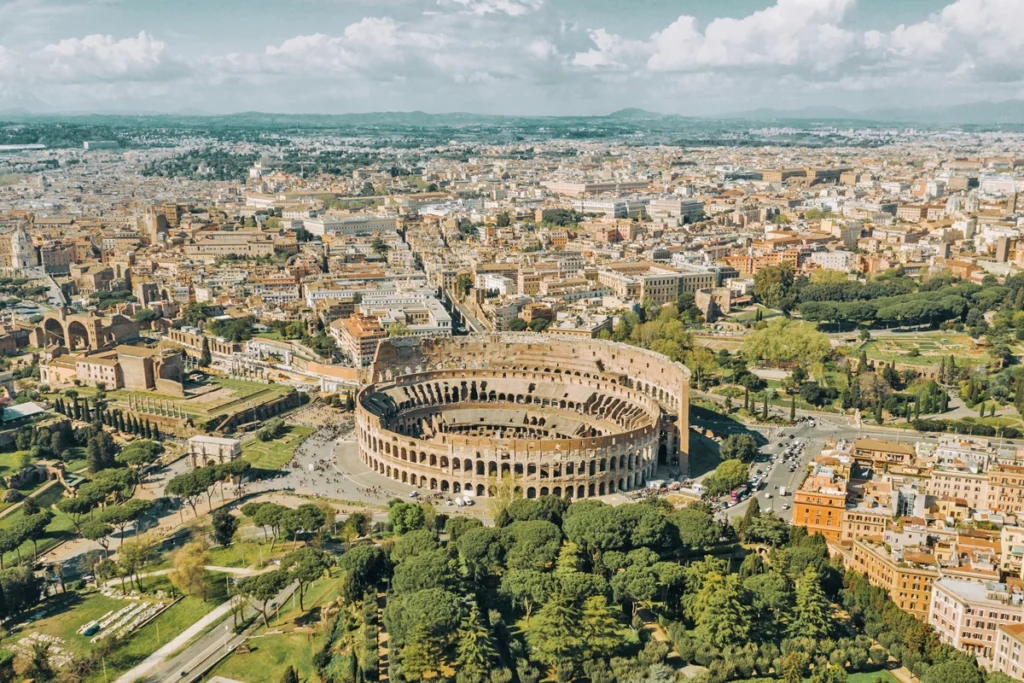 View of the city of Rome